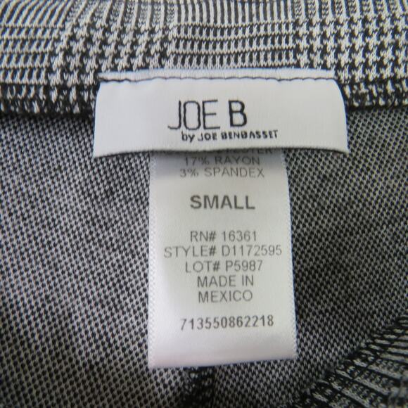 Joe B High Rise Black & White Houndstooth Formal Leggings Corpcore Preppy Small - Picture 3 of 4